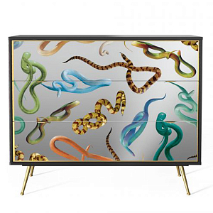 Комод Seletti Chest of Three Drawers Snakes