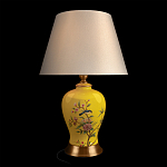 Настольная лампа желтая с изображением птиц Slip Away варинант исполнения - 2 | Loft Concept в Краснодаре