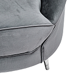 Диван с мягкой обивкой из ткани серый Ethan Sofa варинант исполнения - 3 | Loft Concept в Краснодаре