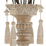 Люстра с состаренными резными элементами Big Graceful Profile варинант исполнения - 3 | Loft Concept в Краснодаре