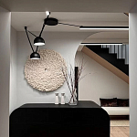 Панно на стену из шерсти мериноса Белый Круг  варинант исполнения - 2 | Loft Concept в Краснодаре