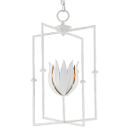 Подвесной светильник белый c абажуром в виде цветка тюльпана White Tulips варинант исполнения - 2 | Loft Concept в Краснодаре