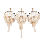 Люстра большая из золотистых металлических цепочек Atlantis Chain варинант исполнения - 2 | Loft Concept в Краснодаре