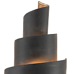 Бра в форме спирали черное с золотой внутренней отделкой Warm Glow варинант исполнения - 1 | Loft Concept в Краснодаре