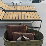 Шезлонг на металлическом каркасе с регулируемой спинкой GUELL Sunbed варинант исполнения - 4 | Loft Concept в Краснодаре