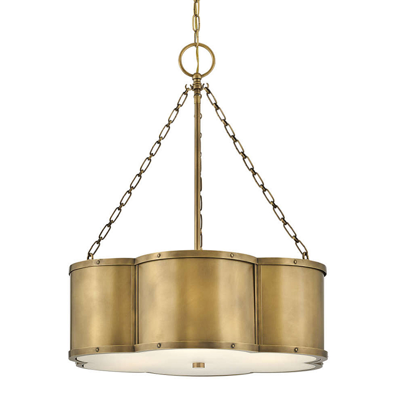 Люстра подвесная волнистой формы Hinkley Латунь Белый Черный в Краснодаре | Loft Concept 