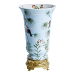 Ваза из фарфора с бронзовыми элементами Tropical Garden варинант исполнения - 2 | Loft Concept в Краснодаре