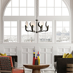 Люстра с плафонами в виде черно-белых дисков Ideal Shade Combination варинант исполнения - 2 | Loft Concept в Краснодаре