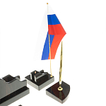 Настольный письменный набор из чёрного обсидиана с декором в виде льва Golden Lion варинант исполнения - 4 | Loft Concept в Краснодаре