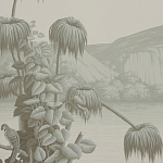 Обои ручная роспись Le Brésil Crystal Grey варинант исполнения - 3 | Loft Concept в Краснодаре