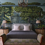 Обои ручная роспись Malmaison Special Colourway on Auguste scenic paper варинант исполнения - 1 | Loft Concept в Краснодаре