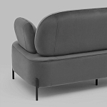 Диван в велюровой обивке серого цвета COLOR BLOCK варинант исполнения - 7 | Loft Concept в Краснодаре