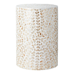 Столик с инкрустацией с перламутровым узором Jean Cream варинант исполнения - 1 | Loft Concept в Краснодаре