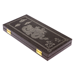 Подарочные нарды из натурального камня с гравировкой Backgammon from Stone варинант исполнения - 5 | Loft Concept в Краснодаре