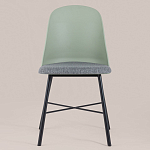 Стул из прочного пластика на металлическом основании Anora Green  варинант исполнения - 2 | Loft Concept в Краснодаре