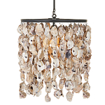 Люстра овальная с подвесками из устричных раковин Sea Ravens варинант исполнения - 2 | Loft Concept в Краснодаре