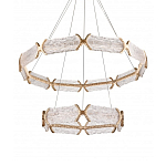 Люстра с 2-мя кольцами с текстурным природным рисунком IceFlame варинант исполнения - 2 | Loft Concept в Краснодаре