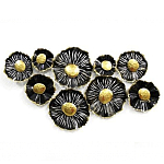 Панно настенное Blank Sheet  Black flower варинант исполнения - 1 | Loft Concept в Краснодаре
