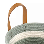 Корзина для хранения с ручками Interlacement Green варинант исполнения - 2 | Loft Concept в Краснодаре