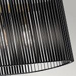 Люстра подвесная овальной формы с металлическим решетчатым абажуром матово-черного цвета и 5 лампами Kichler варинант исполнения - 5 | Loft Concept в Краснодаре