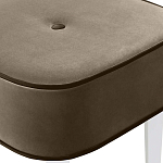 Квадратный мягкий пуф на белых ножках Winton Pouf Square варинант исполнения - 4 | Loft Concept в Краснодаре