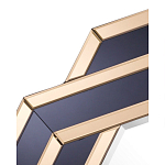 Зеркало восьмиугольное в черно-золотистой раме Pairing варинант исполнения - 2 | Loft Concept в Краснодаре