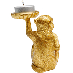 Подсвечник золотая обезьяна с блюдцем Golden Monkey варинант исполнения - 3 | Loft Concept в Краснодаре