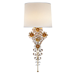 Бра с цветочным основанием и тканевым абажуром Tugella Flower Lamp варинант исполнения - 1 | Loft Concept в Краснодаре