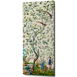 Постер на холсте в стиле шинуазри с изображением сада Beige Chinoiserie Imperial Garden Poster варинант исполнения - 1 | Loft Concept в Краснодаре