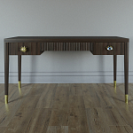 Письменный стол Elsa Dreams Walnut Шпон дерево с двумя ящиками варинант исполнения - 1 | Loft Concept в Краснодаре