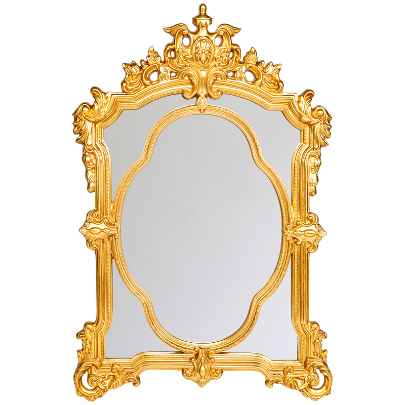 Зеркало с ажурной раме золотого цвета Classic Ornament Mirror Золотой Зеркало в Краснодаре | Loft Concept 