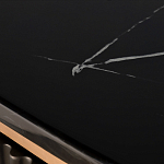 Комод черный округлой формы с рельефным фасадом Black Cut варинант исполнения - 6 | Loft Concept в Краснодаре