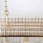 Люстра подвесная овальная со стеклянными трубками Nembus варинант исполнения - 4 | Loft Concept в Краснодаре