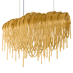 Люстра подвесная с металлическими цепочками и изогнутыми металлическими дугами 72 см Atlantis Chain варинант исполнения - 18 | Loft Concept в Краснодаре