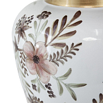 Ваза с нежным цветочным узором в пастельных тонах и крышкой с золотым акцентом Chinoiserie Ceramics варинант исполнения - 3 | Loft Concept в Краснодаре