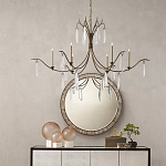 Люстра с прозрачными каплевидными подвесками Elegant Thin Chandelier варинант исполнения - 2 | Loft Concept в Краснодаре