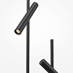 Напольный торшер светодионый черный Lumen Duo варинант исполнения - 3 | Loft Concept в Краснодаре