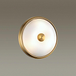 Бра круглое с матовым стеклянным плафоном и металлической окантовкой Soft Halo варинант исполнения - 4 | Loft Concept в Краснодаре