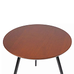 Кофейный столик с круглой столешницей на 3-х черных ножках Laconic Stylish Design варинант исполнения - 1 | Loft Concept в Краснодаре