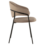 Коричневый стул с обивкой из искусственной замши Alexis варинант исполнения - 3 | Loft Concept в Краснодаре