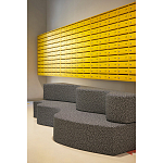 Дизайнерский модульный диван волнистой формы с цветным принтом Poltronova Superonda Sofa варинант исполнения - 17 | Loft Concept в Краснодаре