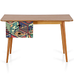 Письменный стол с принтом на ящиках Elise Desk варинант исполнения - 9 | Loft Concept в Краснодаре