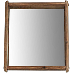 Квадратное настенное зеркало в деревянной раме Lyons Mirror варинант исполнения - 1 | Loft Concept в Краснодаре