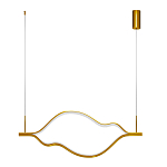 Подвесной светильник волнообразный изогнутый цвета латунь 3000К Spiral Lighting варинант исполнения - 2 | Loft Concept в Краснодаре