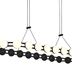 Люстра овальная с круглыми светодиодными источниками света Maxine Light варинант исполнения - 11 | Loft Concept в Краснодаре