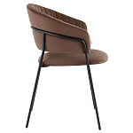 Стул в велюре коричневого цвета Horizon варинант исполнения - 3 | Loft Concept в Краснодаре