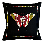 Подушка декоративная бабочка цветной узор Ikat Pattern варинант исполнения - 1 | Loft Concept в Краснодаре