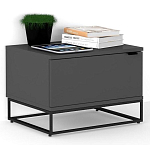 Тумба прикроватная цвета графит с ящиками Strict Lines варинант исполнения - 2 | Loft Concept в Краснодаре