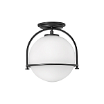 Потолочный светильник с плафоном в форме белого матового шара Hinkley варинант исполнения - 1 | Loft Concept в Краснодаре