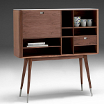 Дизайнерский комод-буфет на высоких ножках с выдвижными ящиками и открытыми полками Joshar варинант исполнения - 1 | Loft Concept в Краснодаре